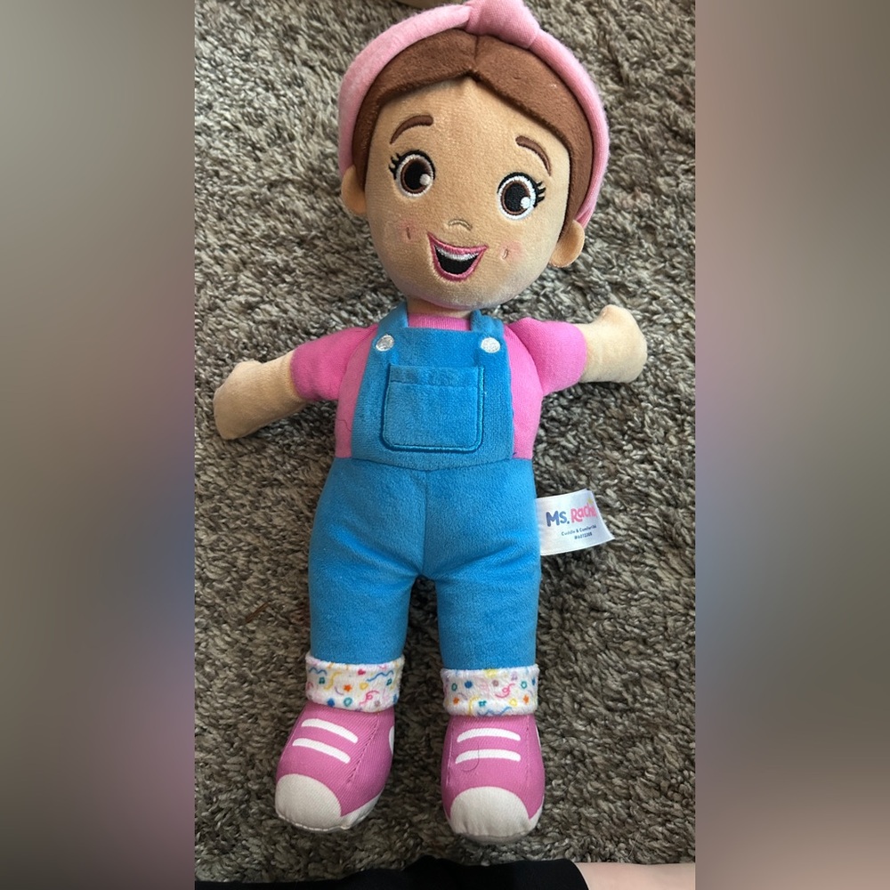 Miss Rachel Plush Doll - Pink and Blue